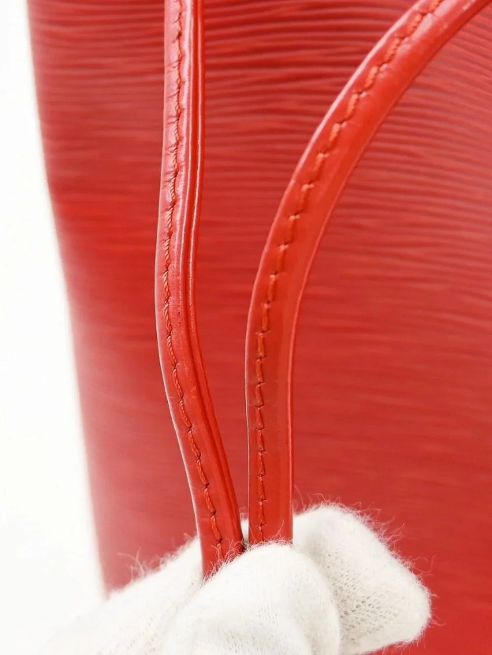 Best05 Louis Vuitton Red Epi Petite Noe Shoulder Bag